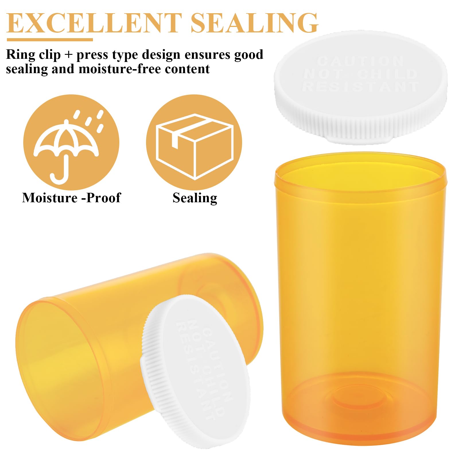 WOPPLXY durable plastic medicine bottles with reliable sealing for long-lasting storage