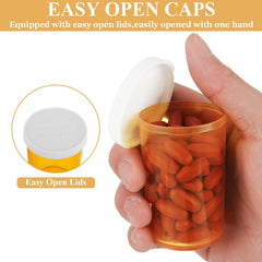 WOPPLXY travel-friendly orange pill bottles fit wallets and backpacks