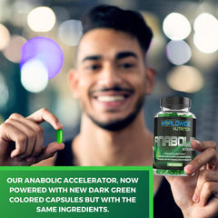 Worldwide Nutrition Anabolic Accelerator in gym setting promoting recovery