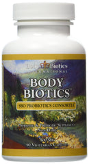 Worldwide Nutrition Body Biotics bottle front showing non-dairy SBO blend for gut balance