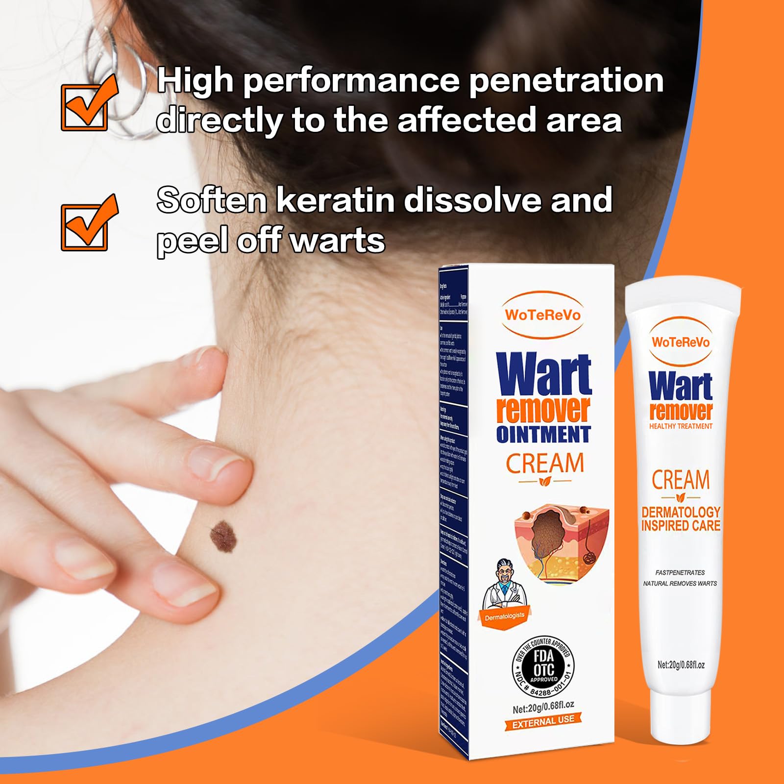 WoTeReVo usage areas like neck and underarms shown for reference.