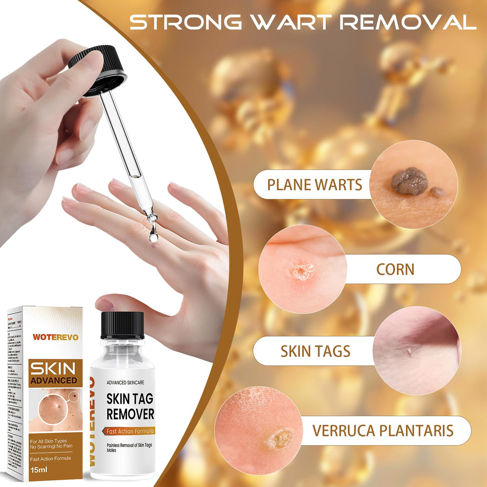 WoTeReVo wart remover tube cap shown for secure storage and easy use.