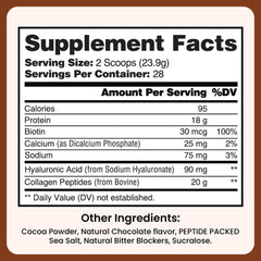 Wound Care Plus collagen powder chocolate glass-milk depicts a delicious coffee or smoothie blend.