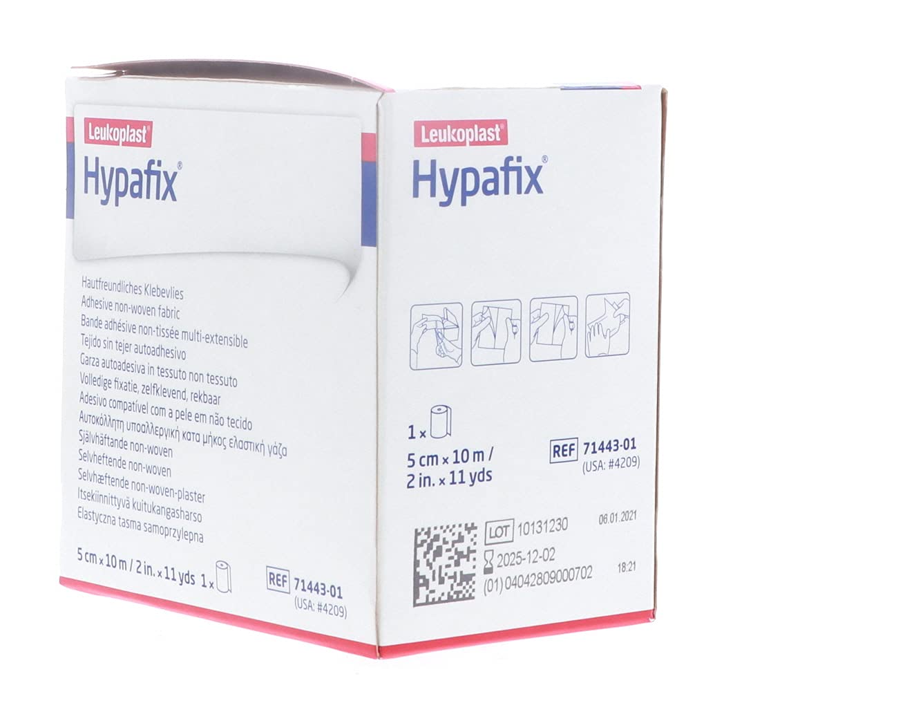 Hypafix pack of three rolls displayed in store