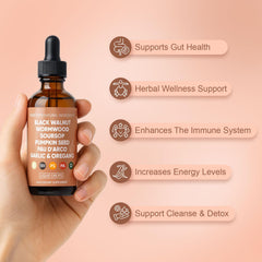 WOVOEO daily wellness routine setup with glass of water