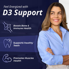 Softgels poured for easy daily intake with WOW Supplements Vitamin D3.