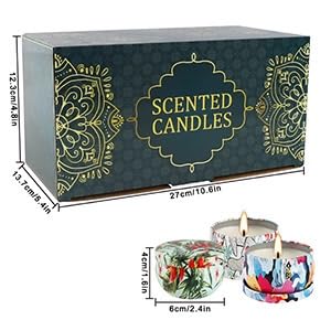 WPONSZU Chocolate and Orange Blossoms candle for festive mood
