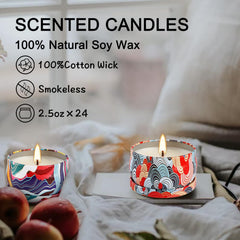 WPONSZU gift-ready set of 24 candles perfect for celebrations