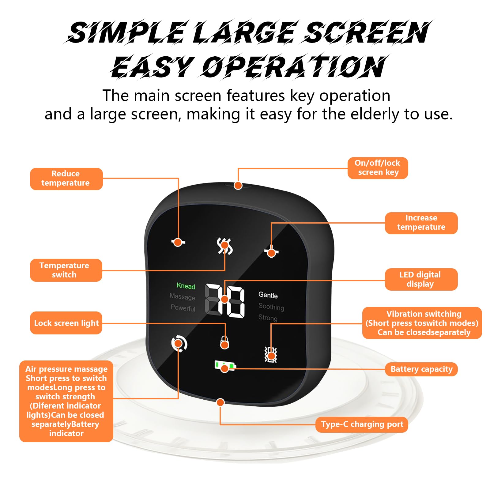 Wtruoy breathable massage belt provides all-day comfort with improved airflow.