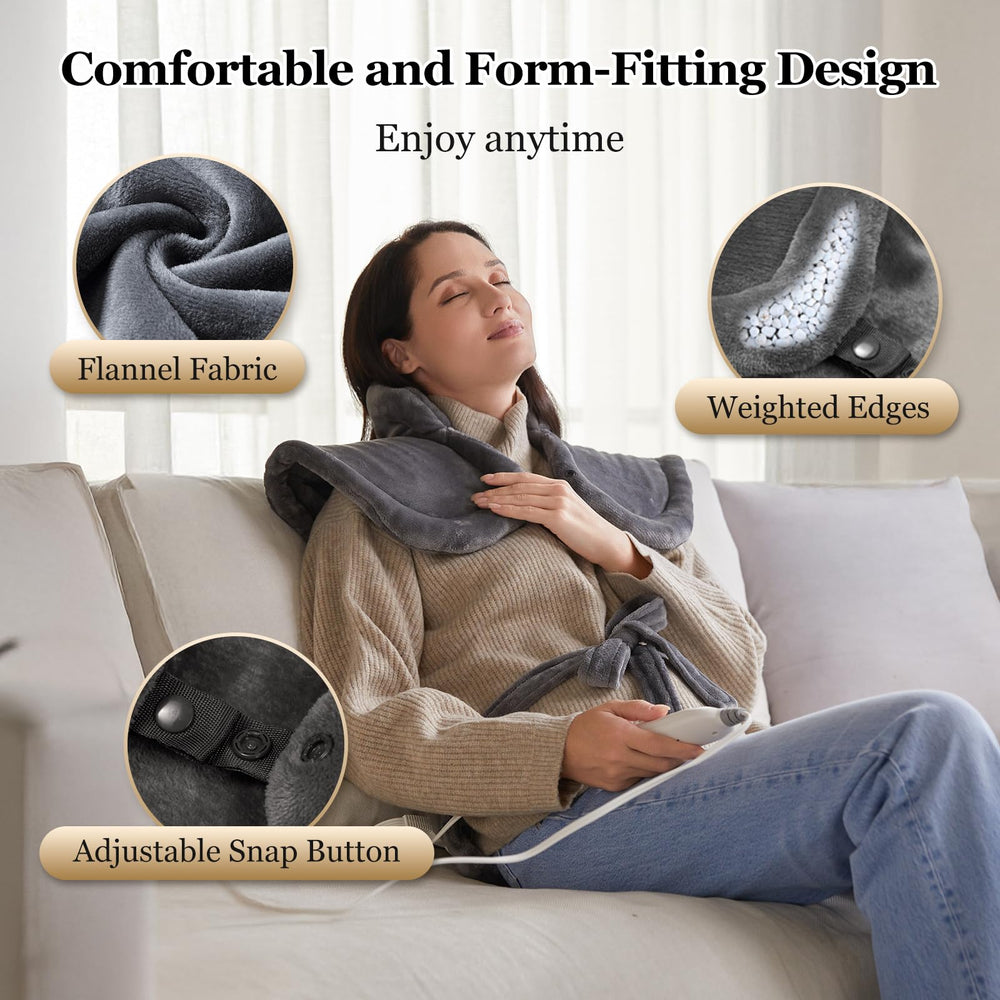 WUGE ETL-certified heating pad ensures safe operation and durability.