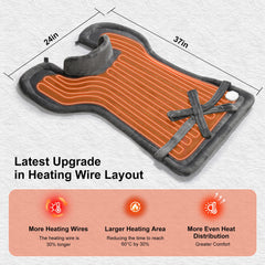 WUGE heating pad focuses on shoulders with targeted warmth for relaxation.