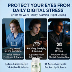 Wuliao Evervision ingredients such as bilberry and lutein support eye health.
