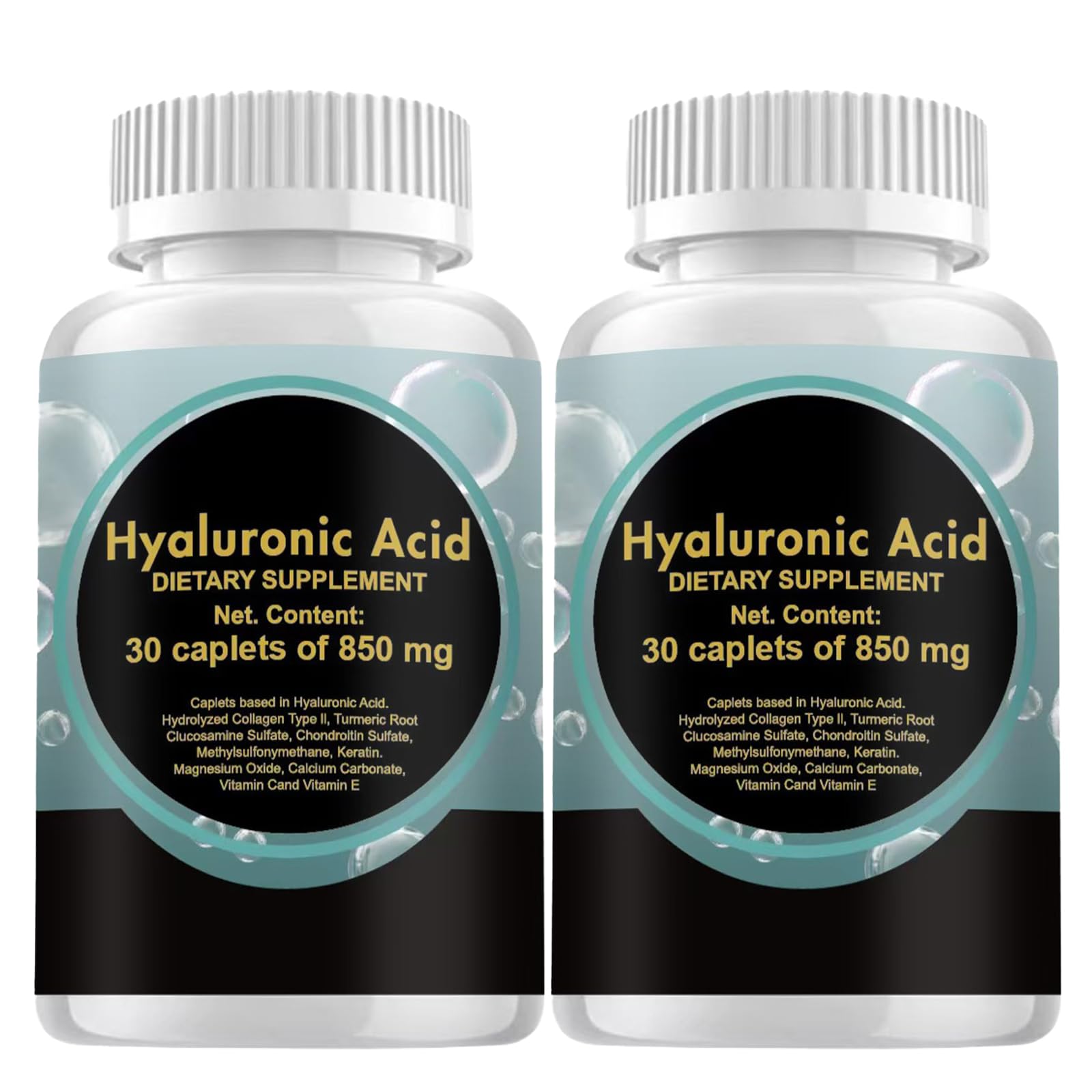Wuliao Hyaluronic Acid bottle front highlighting high potency for skin hydration and joint support