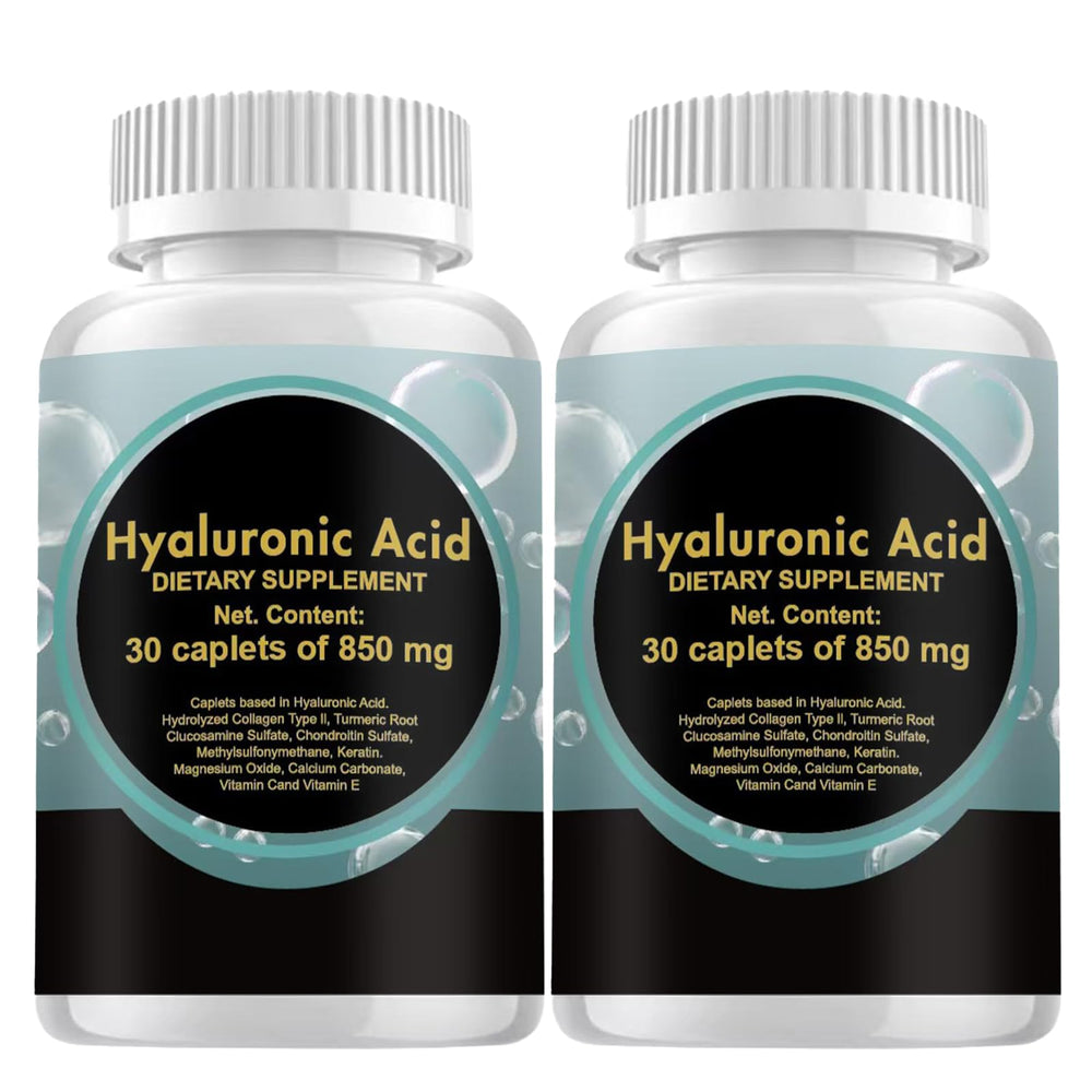 Wuliao Hyaluronic Acid bottle front highlighting high potency for skin hydration and joint support