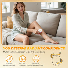 WUPYE 3-in-1 cellulite massage abdomen-use demonstrates versatile body-sculpting potential