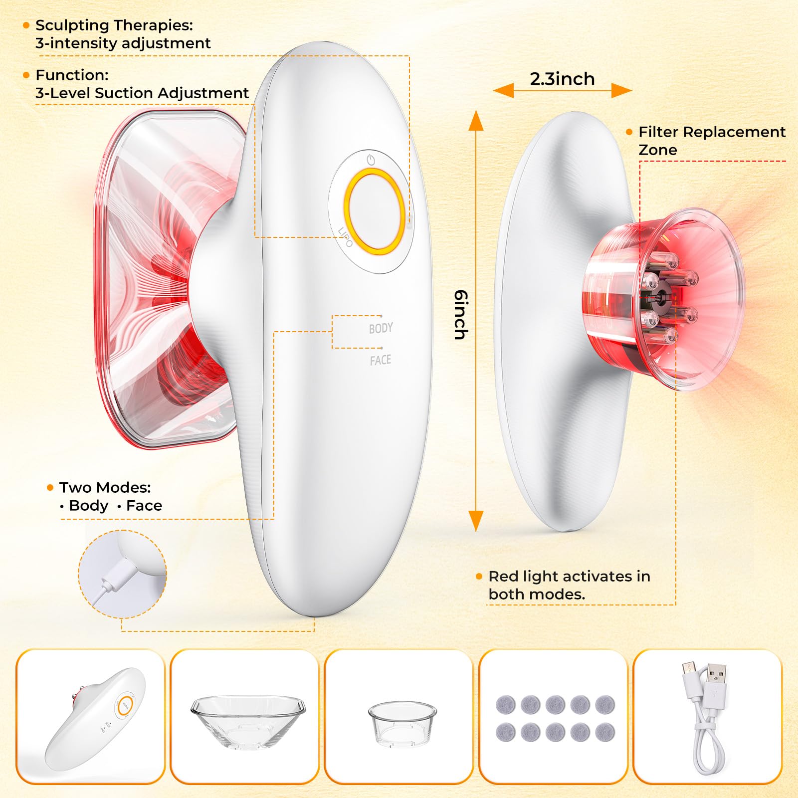 WUPYE 3-in-1 cellulite massage travel-friendly design fits home or on-the-go