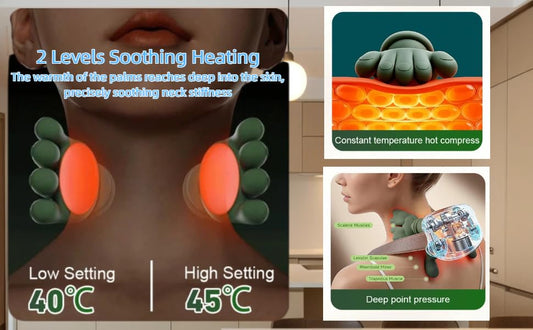 Wuxiivee bionic relaxation massager hand design delivers authentic touch.