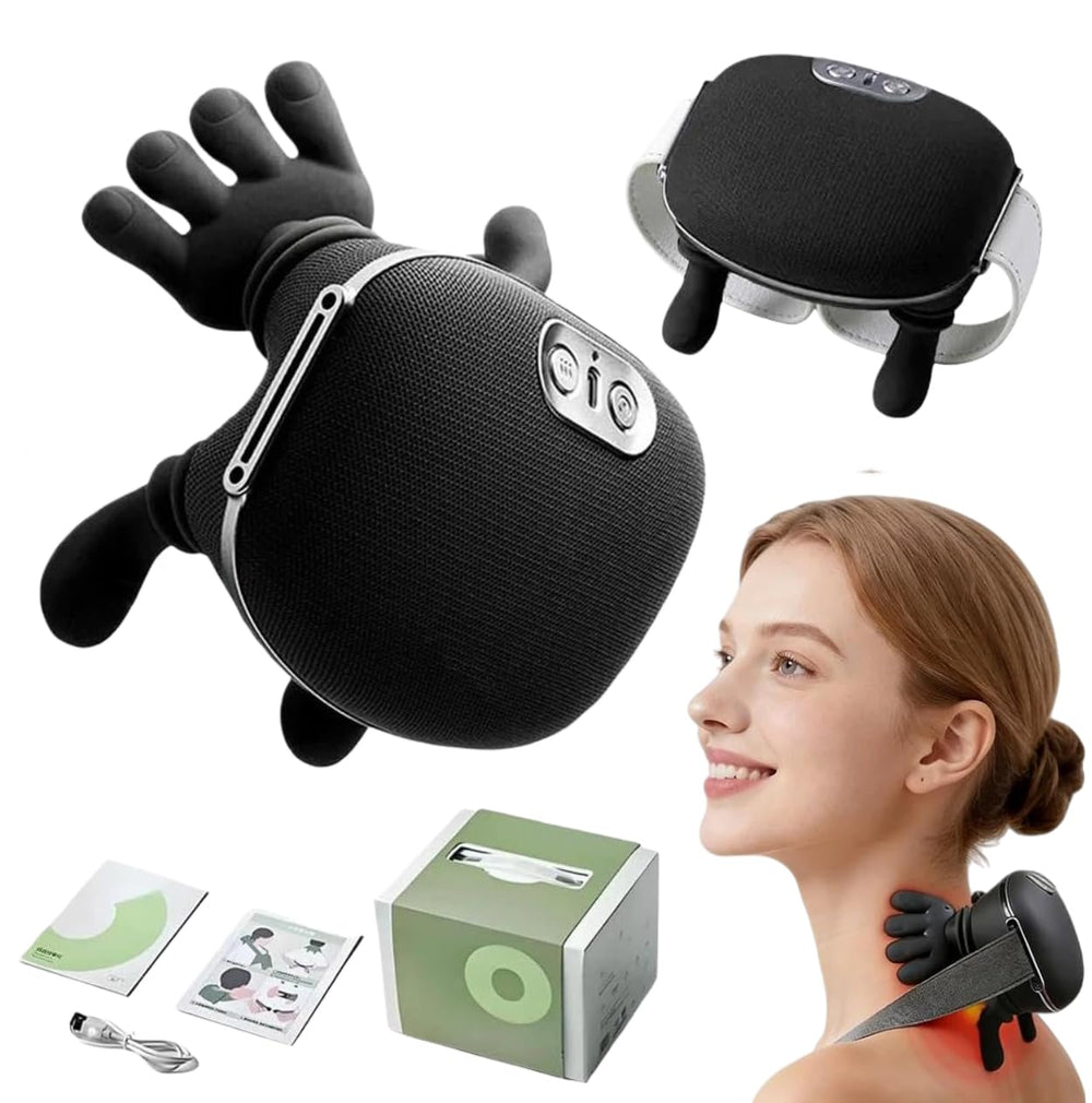 Wuxiivee neck-back massager with heat for targeted muscle relaxation at home.