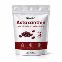 Wvnscl Rovina Astaxanthin softgels bottle front for daily wellness support