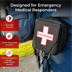 W WILKEN pouch holds two nasal sprays for quick access