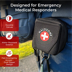 WWILKEN belt pouch with water-resistant canvas for harsh conditions