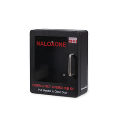 WWILKEN Naloxone cabinet with nasal spray shelf and space.