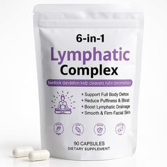 WXDOAU 6-in-1 Lymphatic Complex capsules bottle supports natural fluid balance.