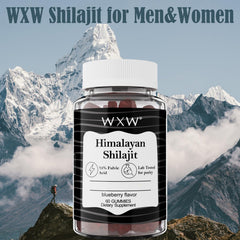 WXW Pure Himalayan Shilajit Gummies minerals and energy support close-up