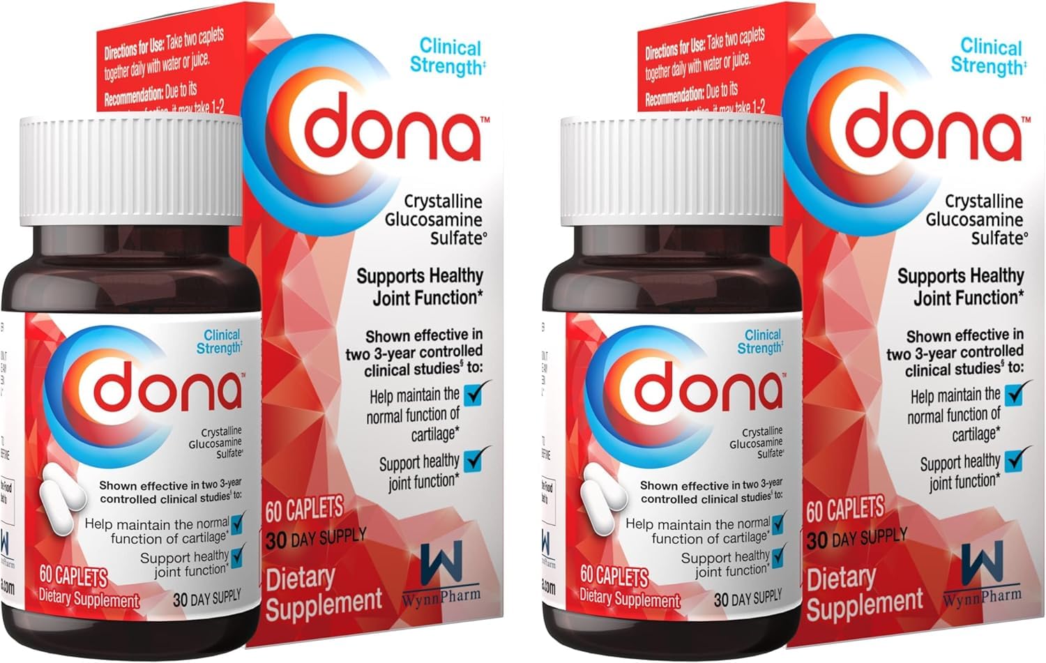 WynnPharm Dona Crystalline Glucosamine Sulfate bottle ready for daily joint support