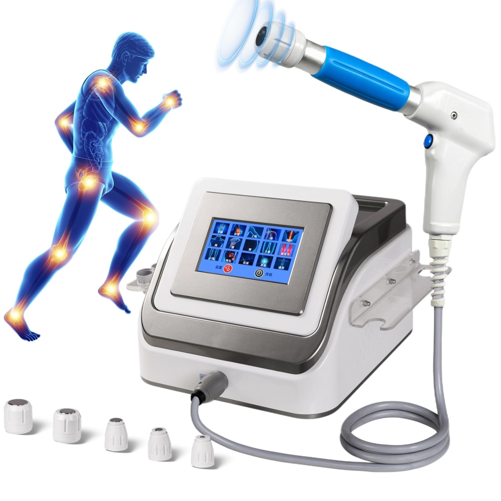 Wyoutonon shockwave-machine front view—compact design for home clinics.