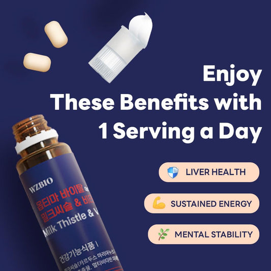 WZBIO Optima Vital capsules showing the vitamin and adaptogen blend.