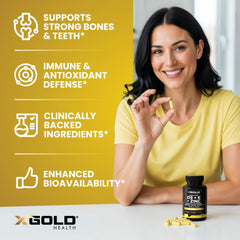 X Gold Health black pepper extract close-up for absorption enhancement.