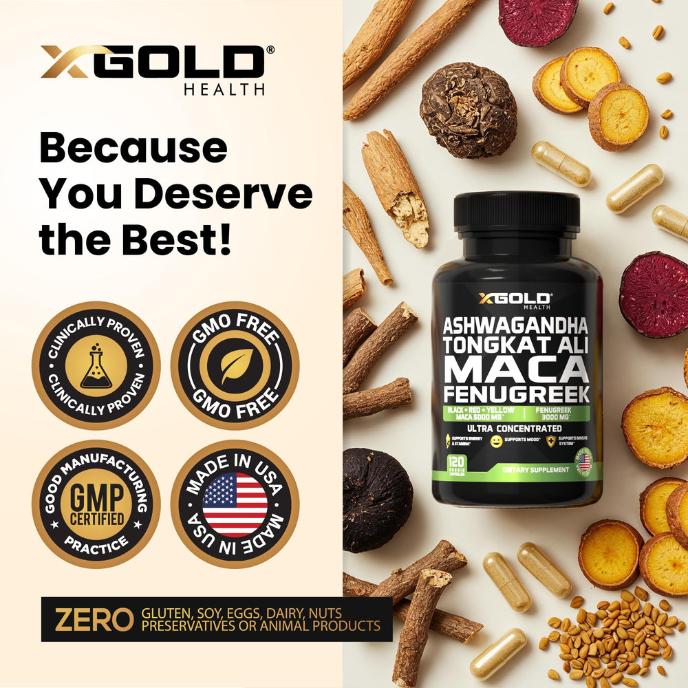 X Gold Health scoop with capsules for convenient dosing in daily routine.