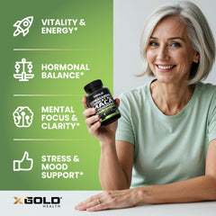 X Gold Health maca trio packaging showcases black, red, and yellow varieties.