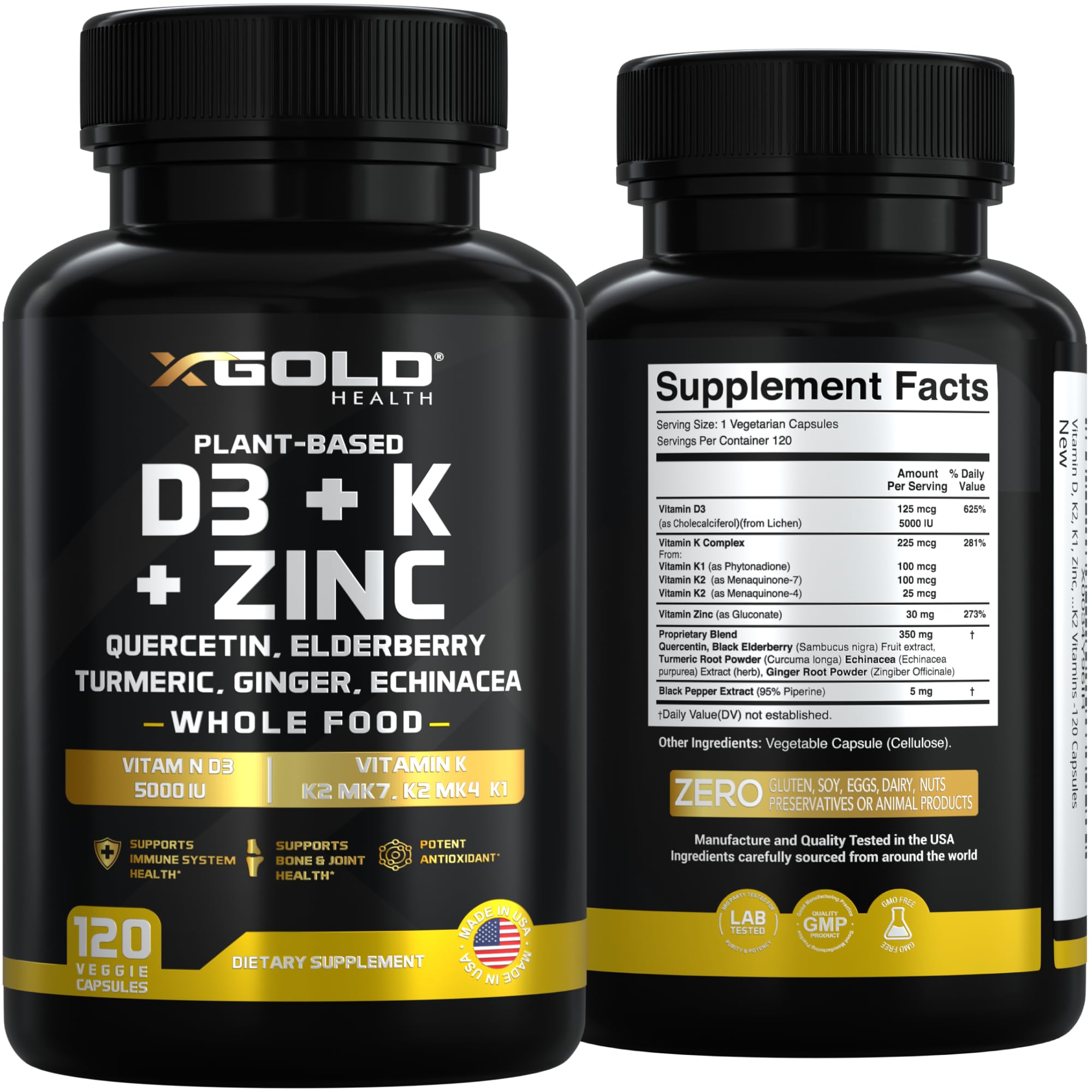 X Gold Health made-in-USA facility close-up for quality production.