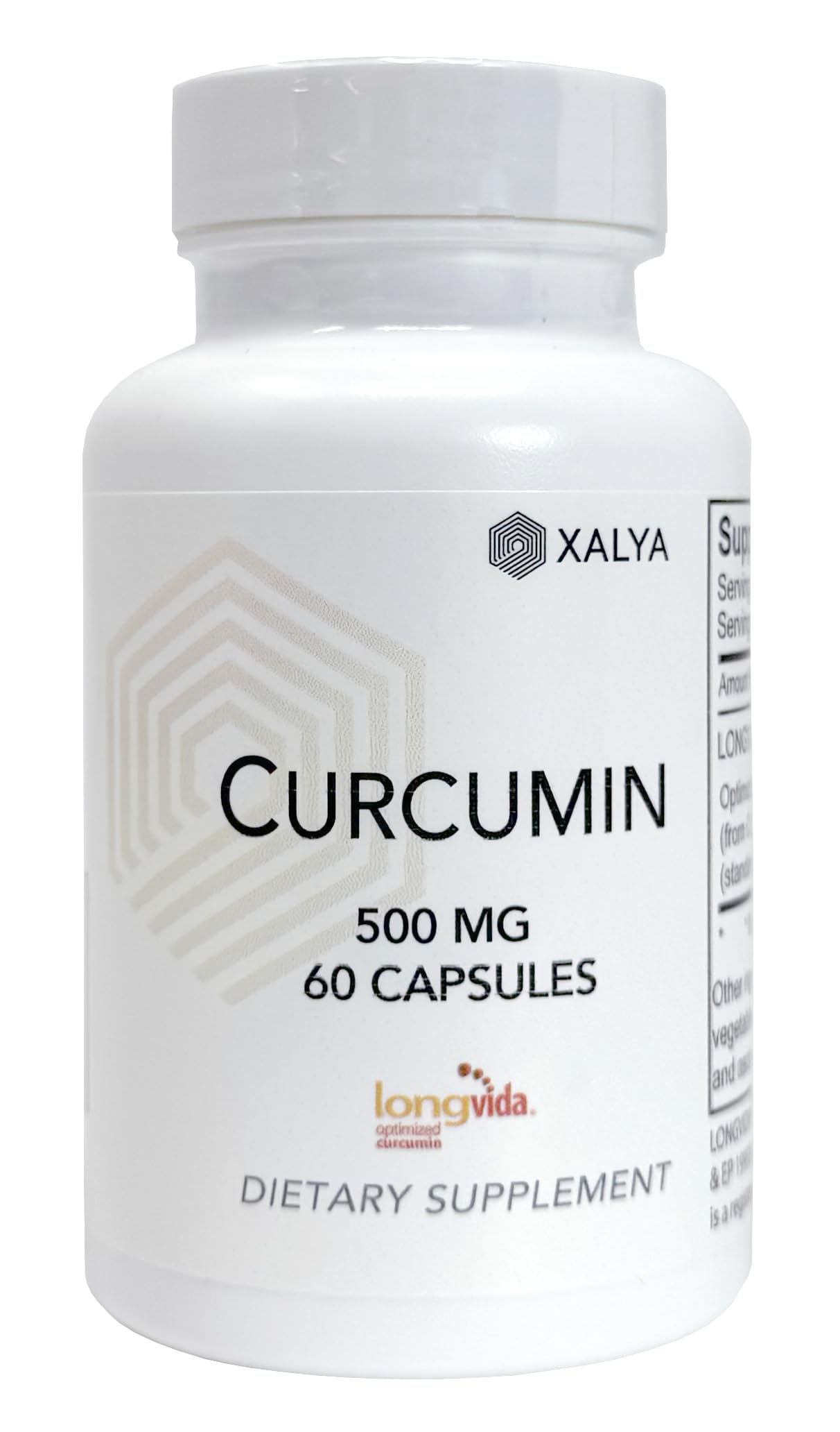 Xalya Longvida Curcumin bottle for a simple daily routine with high absorption.