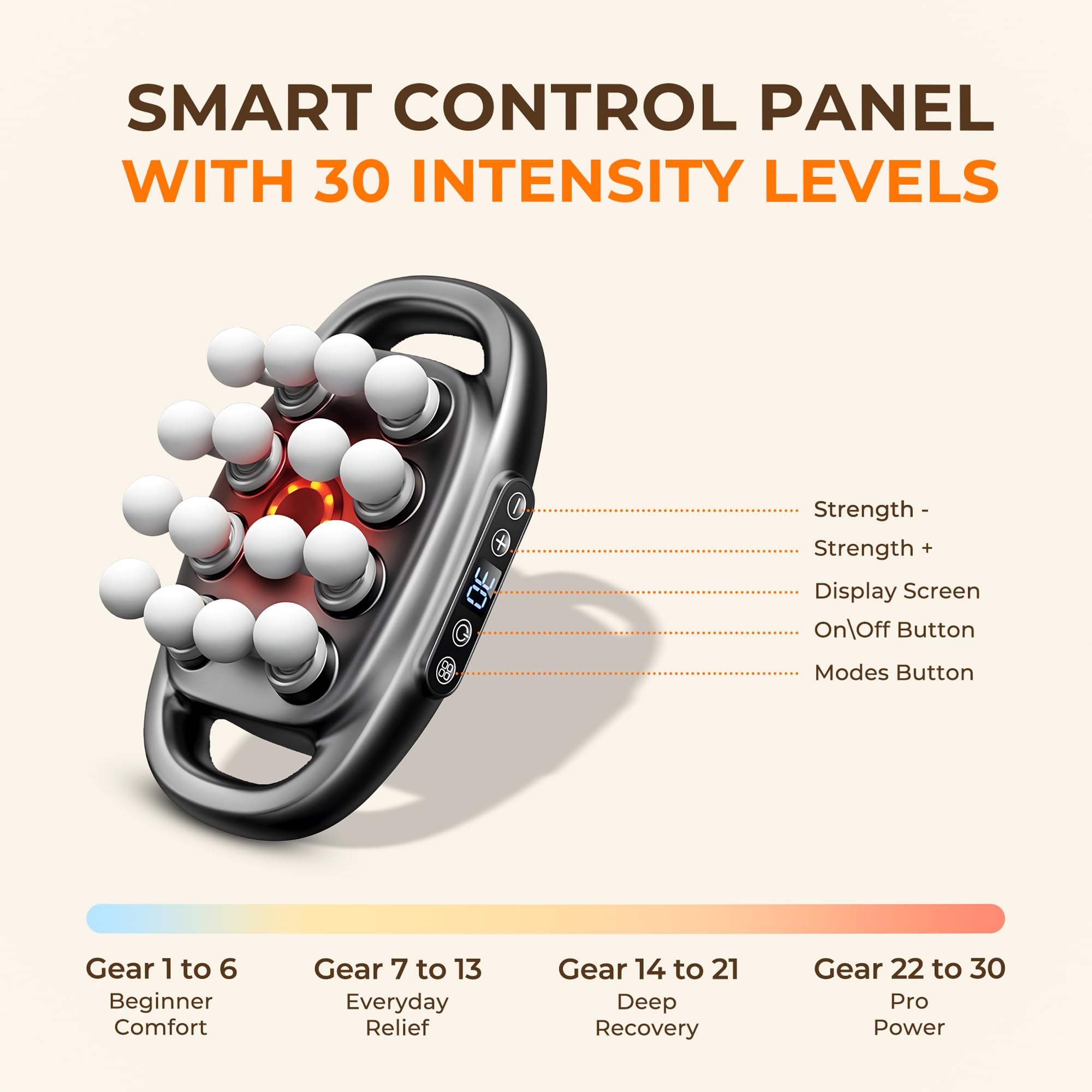 Xamford 2026 massager with 30 intensity levels for personalized comfort.
