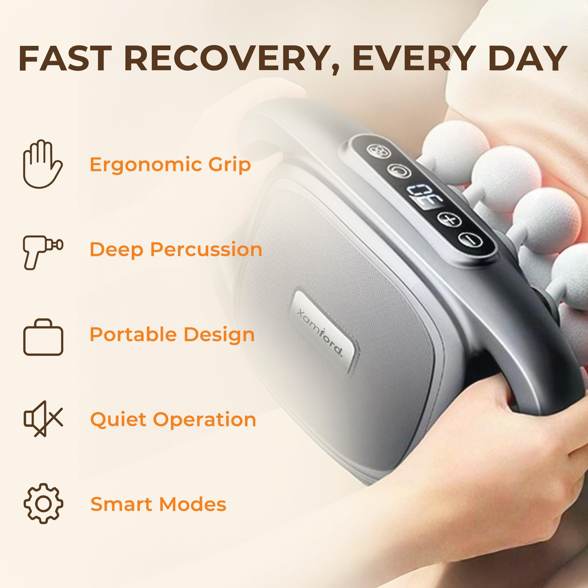 Xamford 2026 massager deep-tissue focus for targeted muscle recovery.
