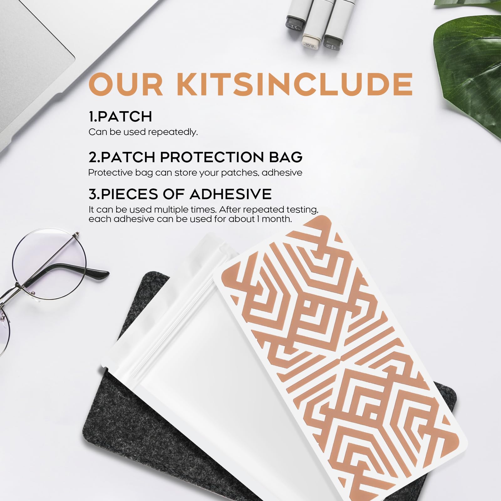 XAYIUIYAX flexible adhesion technology closeup on skin