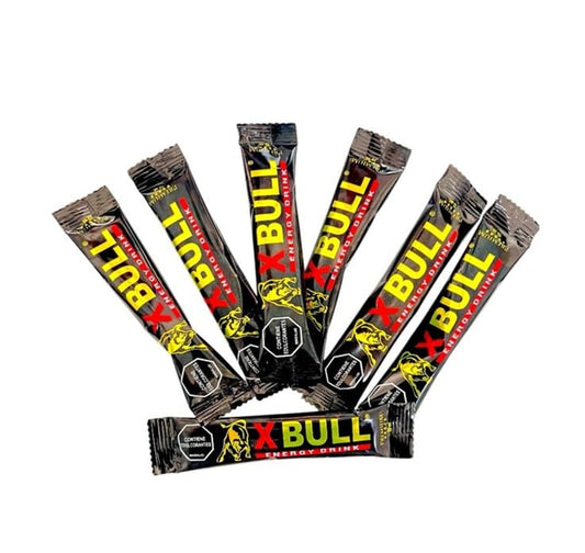 Xbull SACHETS packaging front for on-the-go energy and convenience.