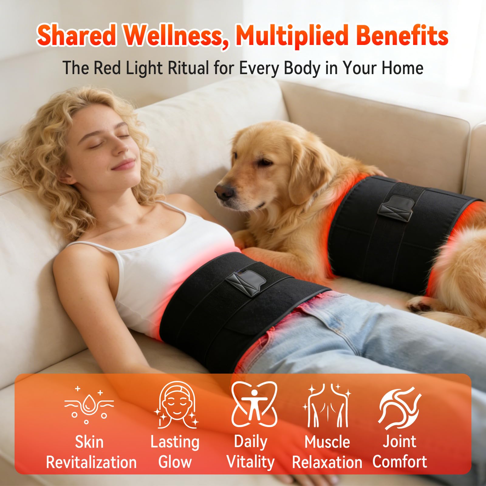 Xefinic upgraded 24x12 light pad provides full-body coverage for relaxation.