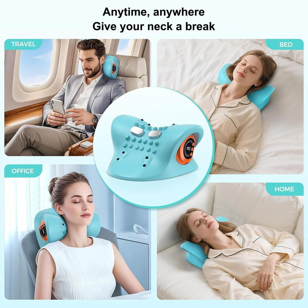 XHalvaen neck massager heat function highlights adjustable warmth for relaxation.