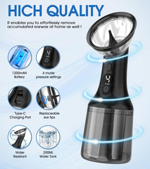 XIAOJINYU ear cleaning system showcasing the 200ml waste tank for mess-free sessions.