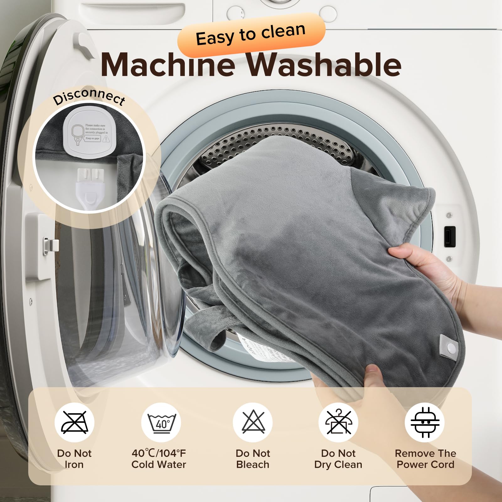 XIAOTONG machine washable after controller removal for easy care.