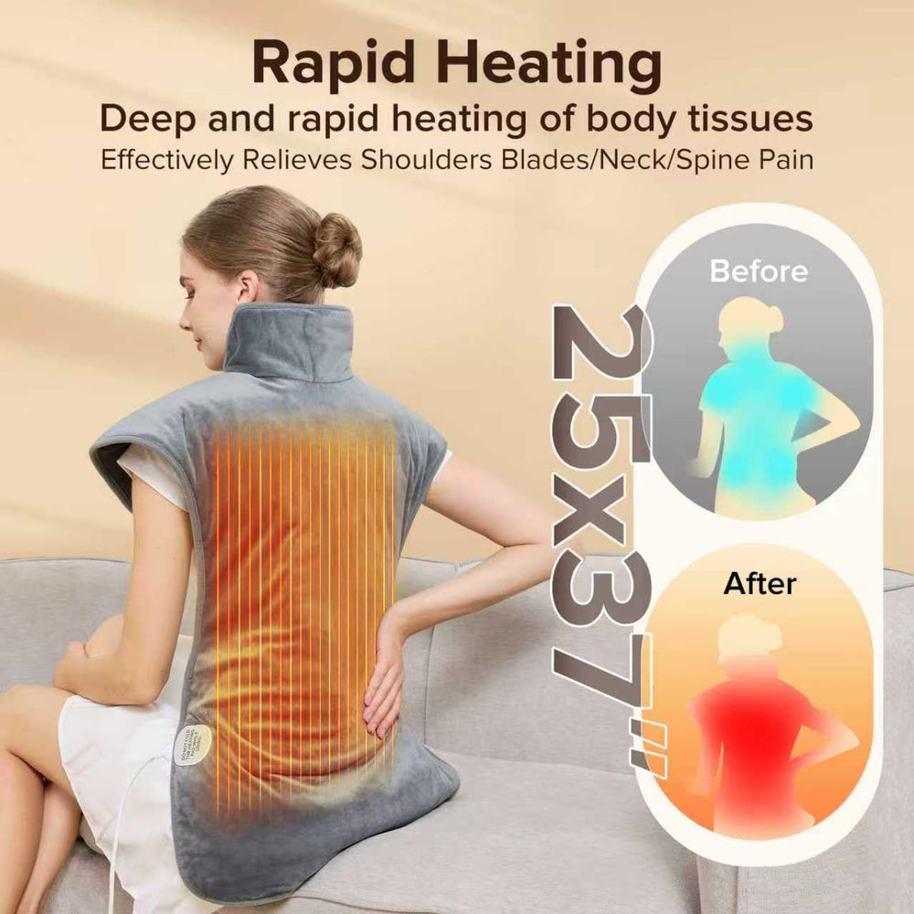 XIAOTONG quick heat feature provides rapid warming for relief.