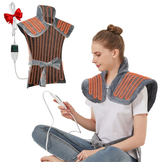 XIAOTONG extra-large heating pad offers full-body coverage for soothing muscle relief.