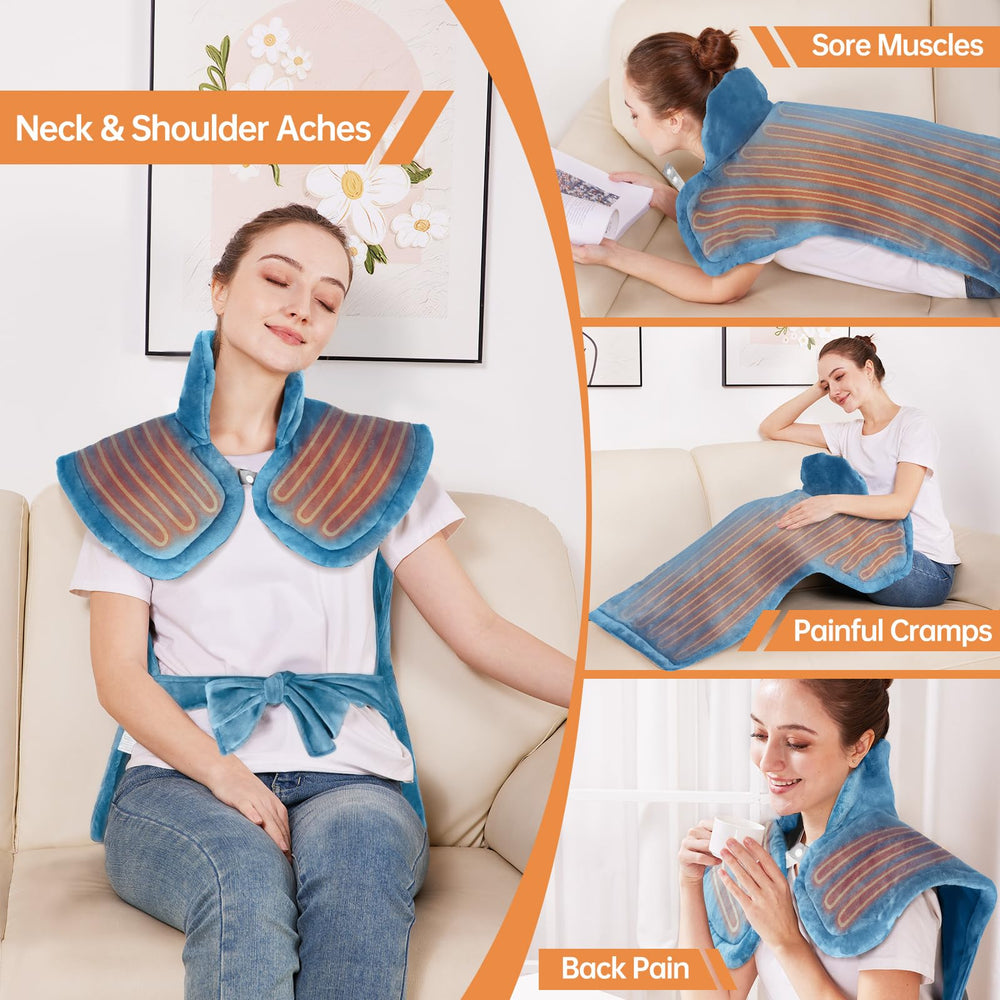 XIAOTONG full-body coverage pad supports neck and back with even heat.