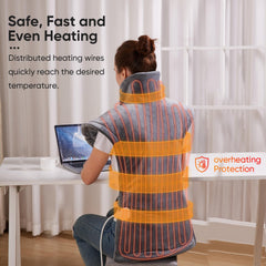 XIAOTONG fast-heating pad uses ultra-soft plush fabric for comfort.