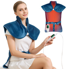 XIAOTONG portable heating pad provides hands-free warmth for neck, shoulders, and back.