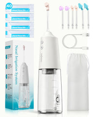 XIENORTINM nasal irrigation system front view with 300ml tank for easy nasal care